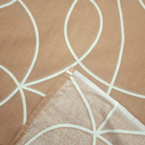 Brown Scribbled lines Bedsheet