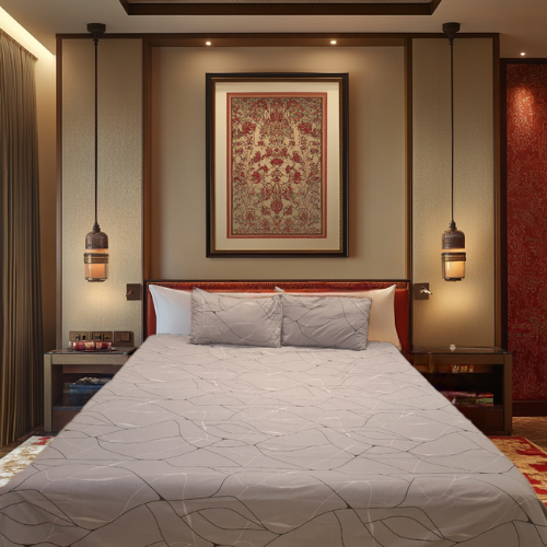Grey Gauze Lines Bedsheet