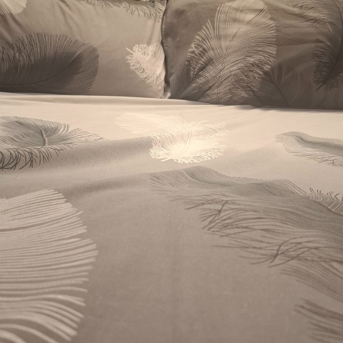 Grey Paint Sketch Bedsheet