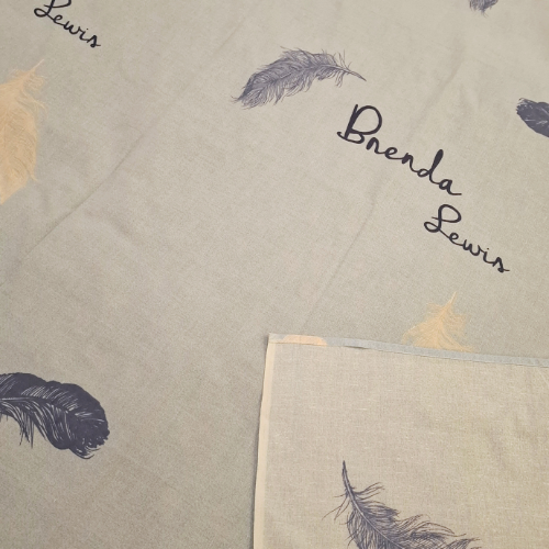 Brenda Lewis Sky Blue Bedsheet