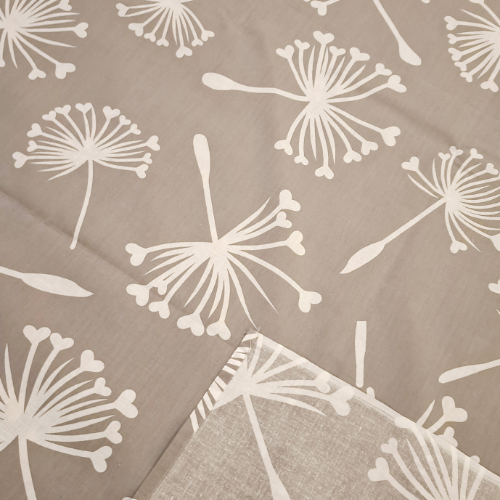 Botanical Floral Grey Bedsheet