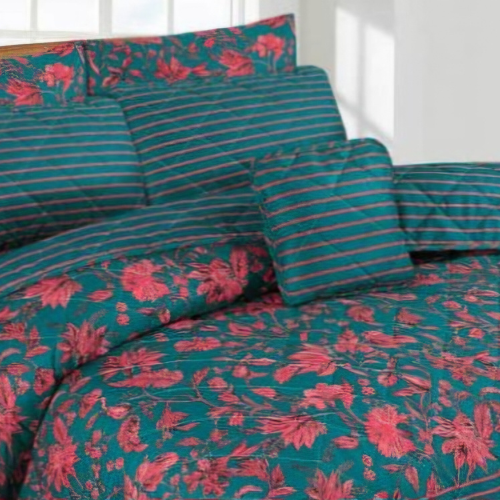 Lance Blue Comforter Set-7pc