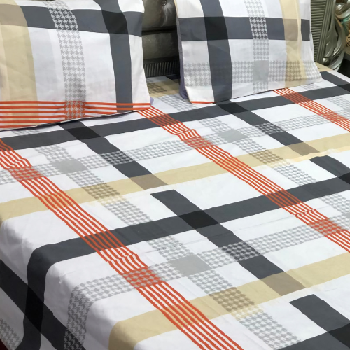 White Checkers Bedsheet