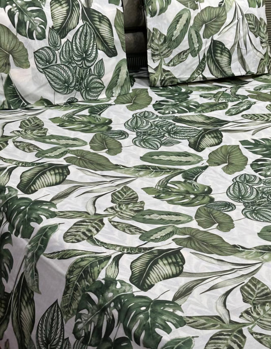 Monstra Leaf Bedsheet