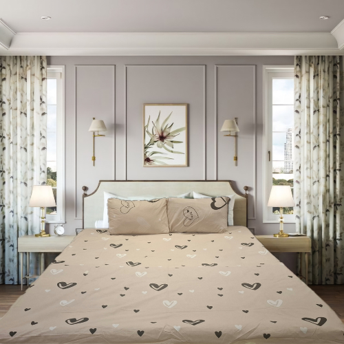 Pretty Hearts Skin Bedsheet