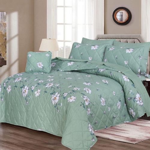 Warwide Green Comforter Set-7pc