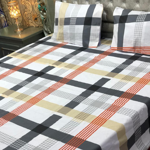 White Checkers Bedsheet